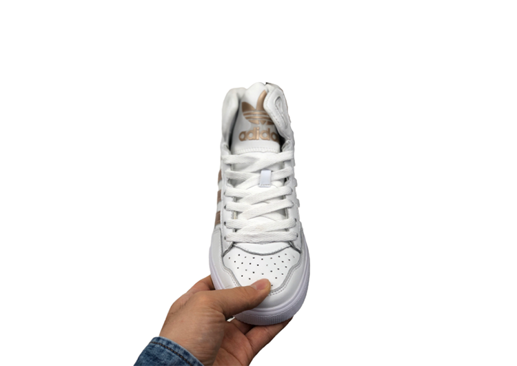 ADIDAS MID WHITE GOLDEN LOGO (2)