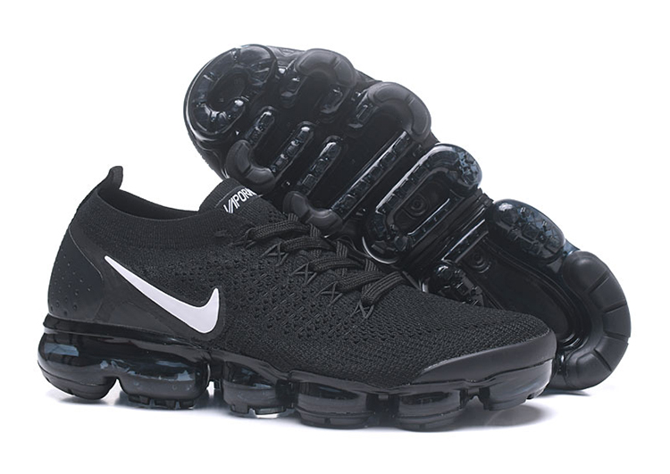 Nike Air Vapor Max Flyknit 2.0W Black White Logo (2)