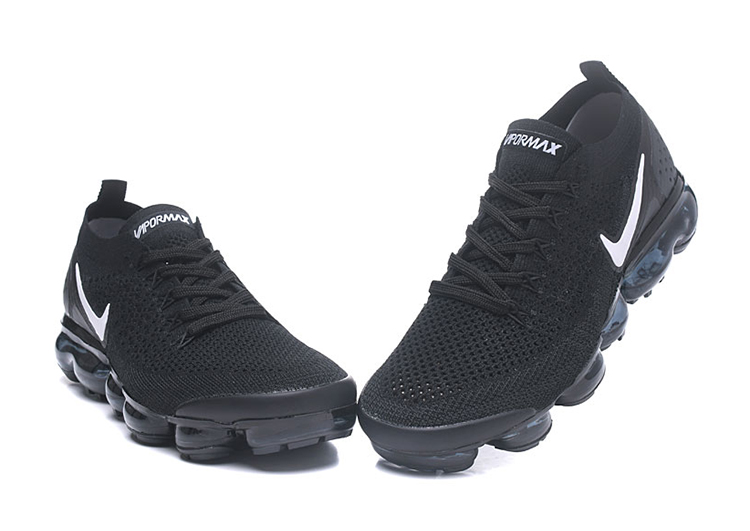 Nike Air Vapor Max Flyknit 2.0W Black White Logo (3)