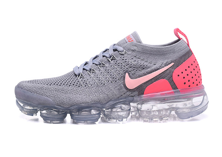 Nike Air Vapor Max Flyknit 2.0W Gray ORG pink-logo (1)