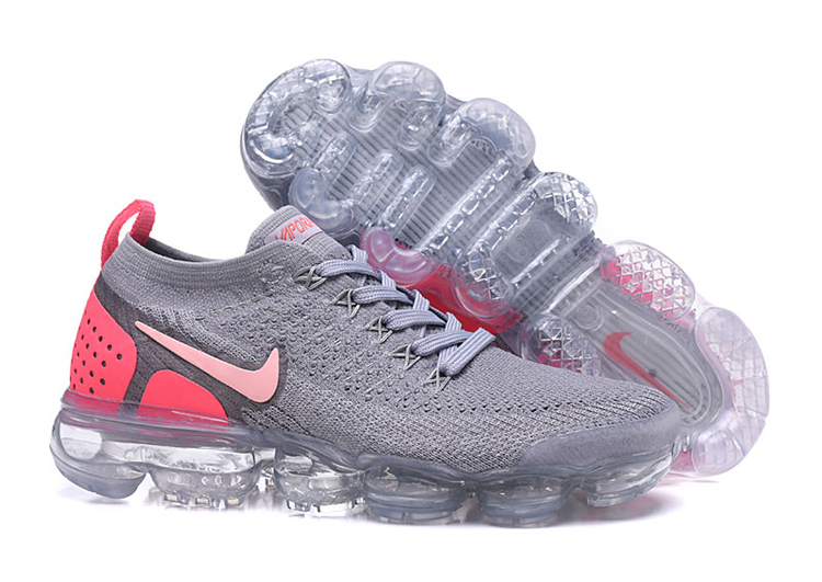 Nike Air Vapor Max Flyknit 2.0W Gray ORG pink-logo (2)