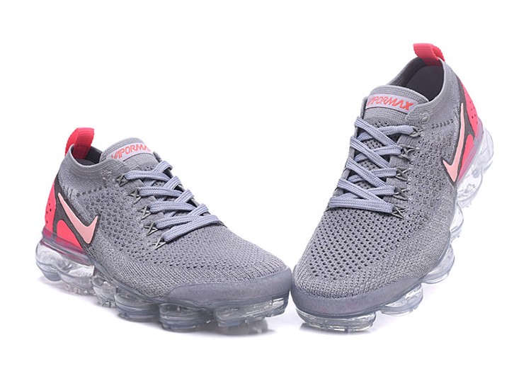 Nike Air Vapor Max Flyknit 2.0W Gray ORG pink-logo (3)