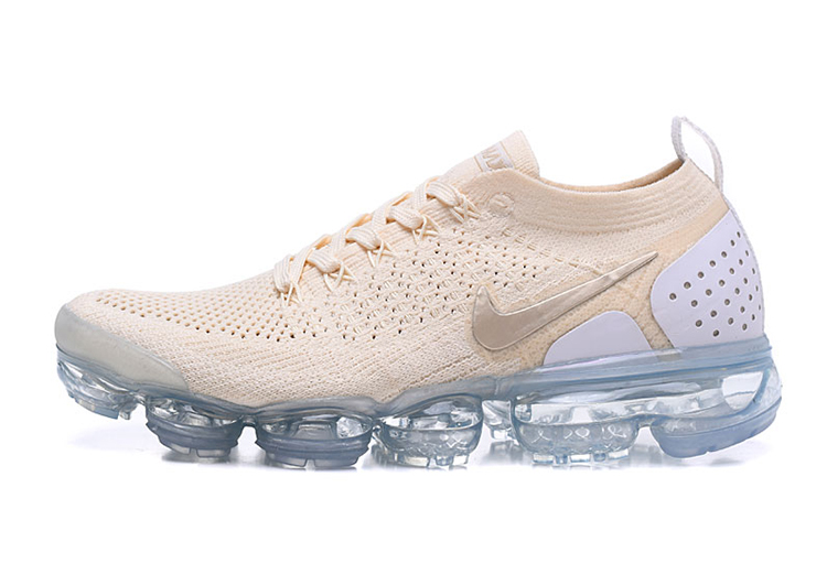 Nike Air Vapor Max Flyknit 2.0W air Champagne White golden-logo (1)