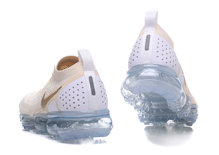 Nike Air Vapor Max Flyknit 2.0W air Champagne White golden-logo (4)