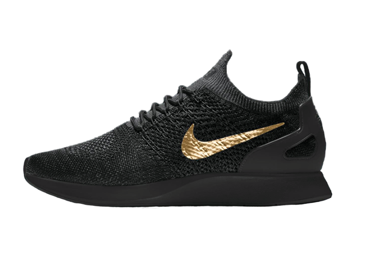Nike Air Zoom Mariah Flyknit Racer Black Golden Logo (1)