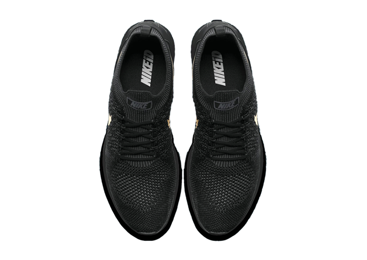 Nike Air Zoom Mariah Flyknit Racer Black Golden Logo (3)