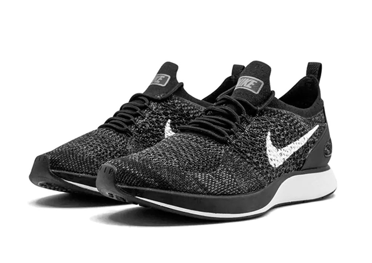 Nike Air Zoom Mariah Flyknit Racer Sneakers In 1 Blackwhite-dark Grey (2)