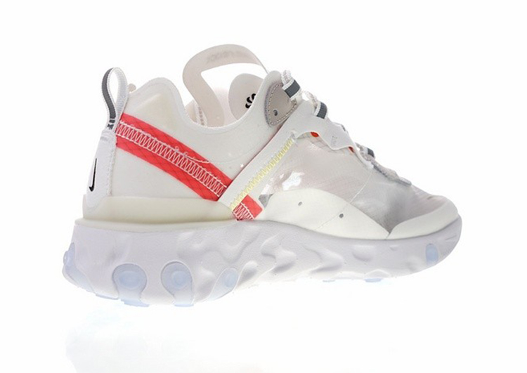 Nike React Element 87 Rush Light Sail ORG White Bone (3)