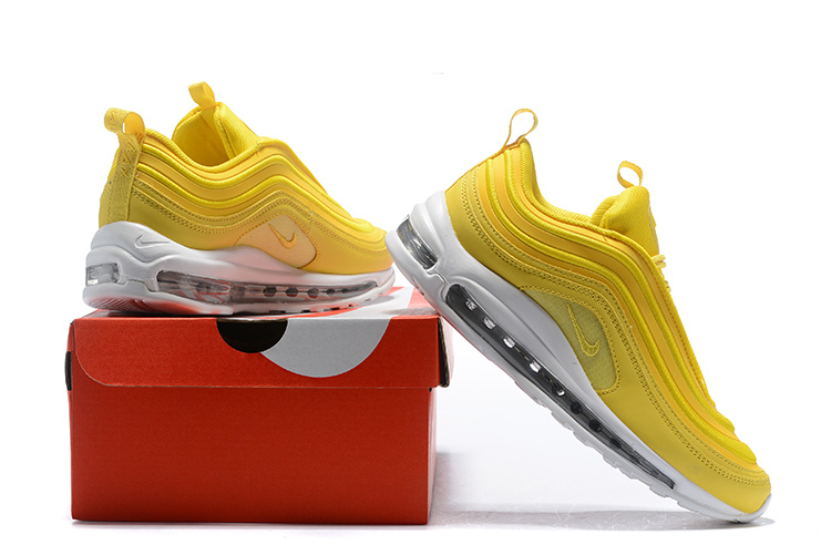 Unisex Nike Air Max 97 Mustard Yellow White 921733 701 Men's Women's Running Shoes (5)