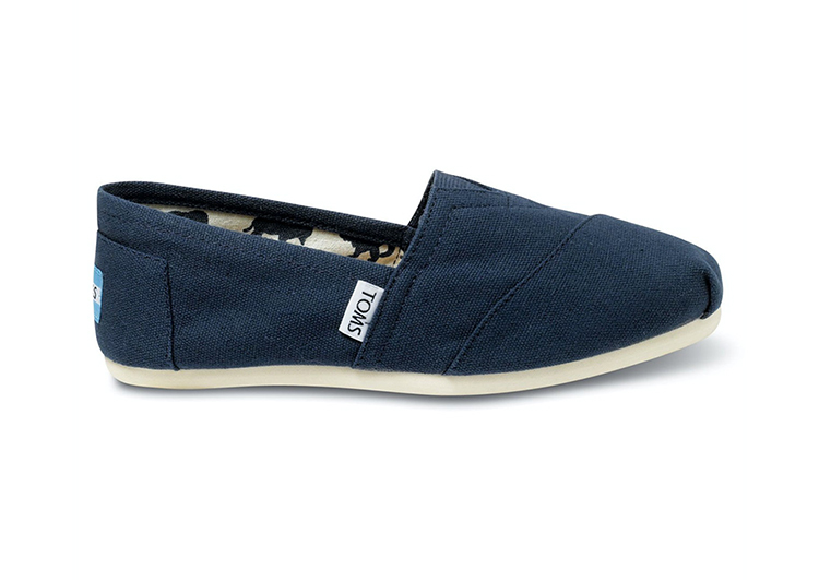 .TOMS SHOES - CLASSIC NAVY CANVAS (1)