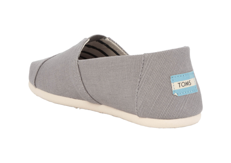 .TOMS SHOES – CLASSIC LIGHT GREY CANVAS (3)