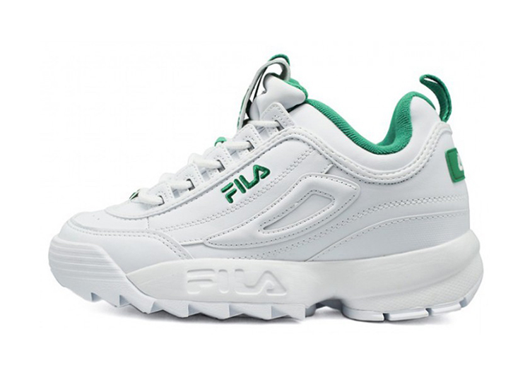 .Fila Disruptor 2 Premium Athletic Shoes-WHITE GREEN (1)