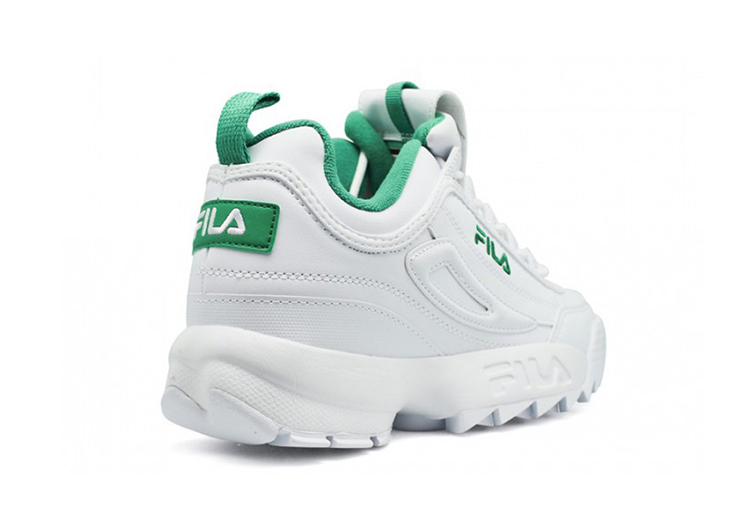 .Fila Disruptor 2 Premium Athletic Shoes-WHITE GREEN (3)