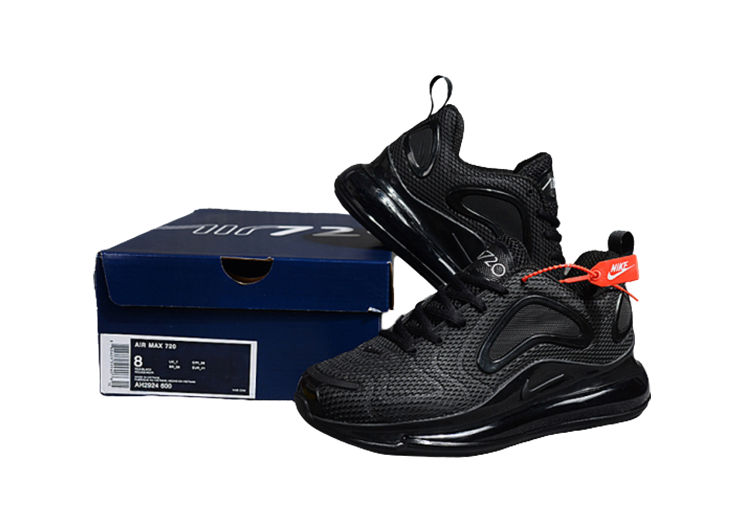 NIKE AIR MAX 720 BLACK- BLACK LOGO (6)