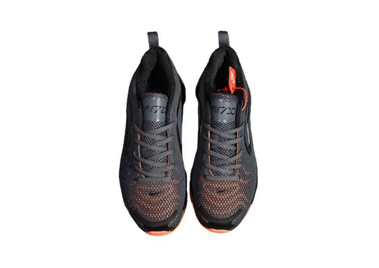 NIKE AIR MAX 720 BLACK - ORANGE LOGO (2)