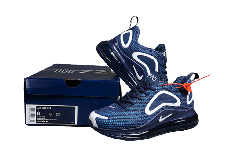 NIKE AIR MAX 720 BLUE - WHITE LOGO (6)