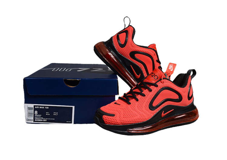 NIKE AIR MAX 720 RED - BLACK LOGO (1)