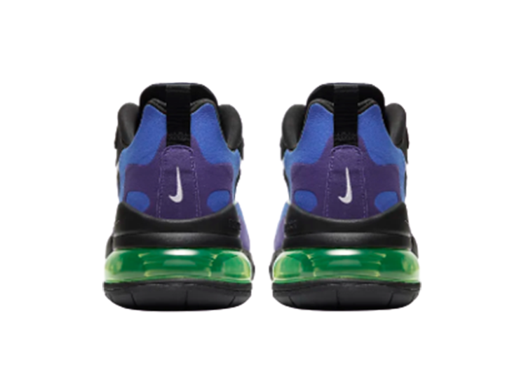 Nike Air Max 270 React LIGHT PURPLE-NAVY BLUE-GOLDEN LOGO (7)