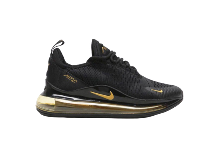 NIKE AIR MAX 720 BLACK - BLACK MARLIN- APACHE