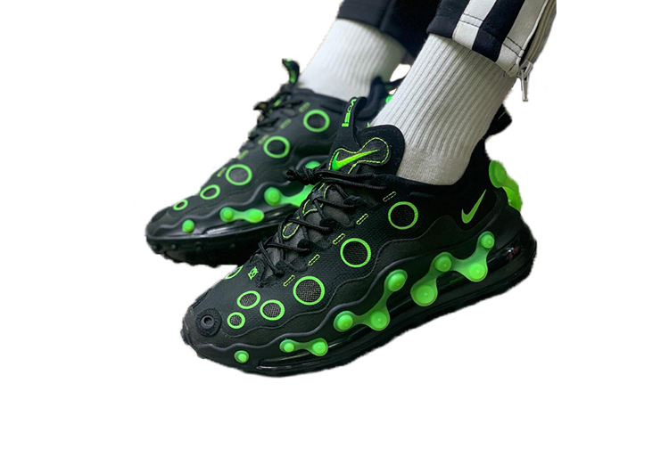 NIKE AIR MAX 720 ISPA BLACK - BLACK -MALACHITE (2)