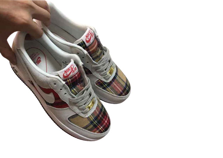 Nike Air Force 1 Low Foggy Grey-Falu Red (10)