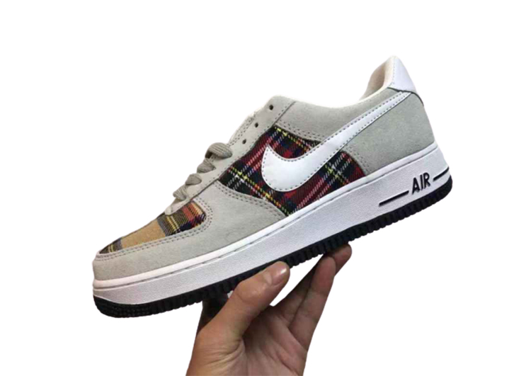Nike Air Force 1 Low Foggy Grey-Falu Red (2)