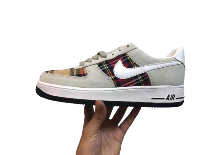 Nike Air Force 1 Low Foggy Grey-Falu Red (3)