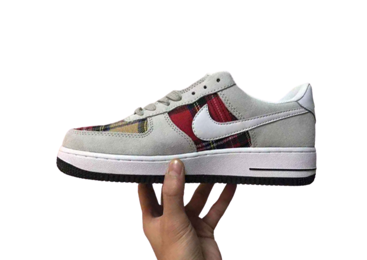 Nike Air Force 1 Low Foggy Grey-Falu Red (7)