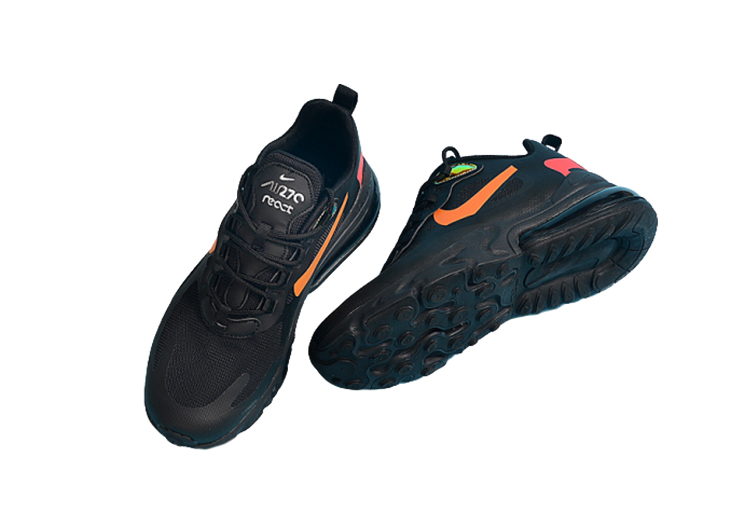 Nike Air Max 270 React BLACK- ORANGE (3)