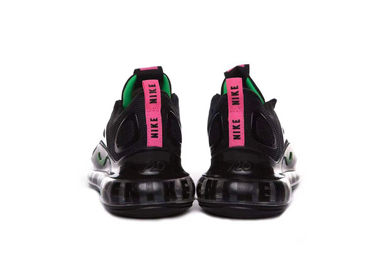 Nike Air Max 720 Black - Pink & Green Logo -1