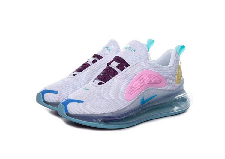 Nike Air Max 720 White - Light Pink - Blue Logo-3