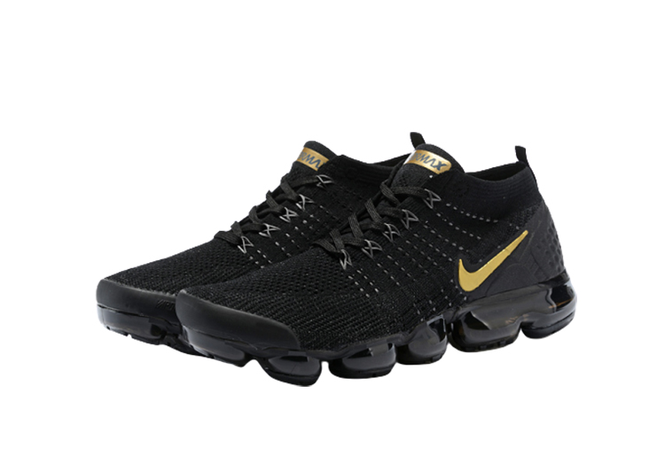 Nike Air Vapor Max Flyknit 2.0 NERO- GOLDEN LOGO (3)