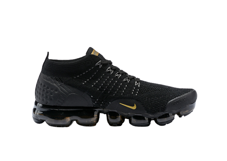 Nike Air Vapor Max Flyknit 2.0 NERO- GOLDEN LOGO (5)