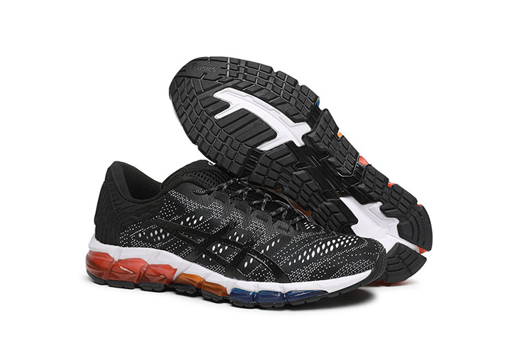 ASICS - QUANTUM - Jacquard Noodle JCQ - Black & White Blue ORG Red - 1