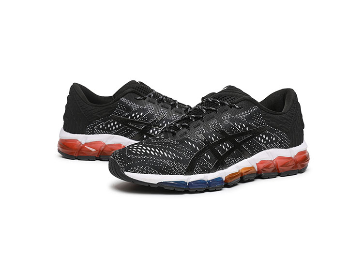 ASICS - QUANTUM - Jacquard Noodle JCQ - Black & White Blue ORG Red - 4