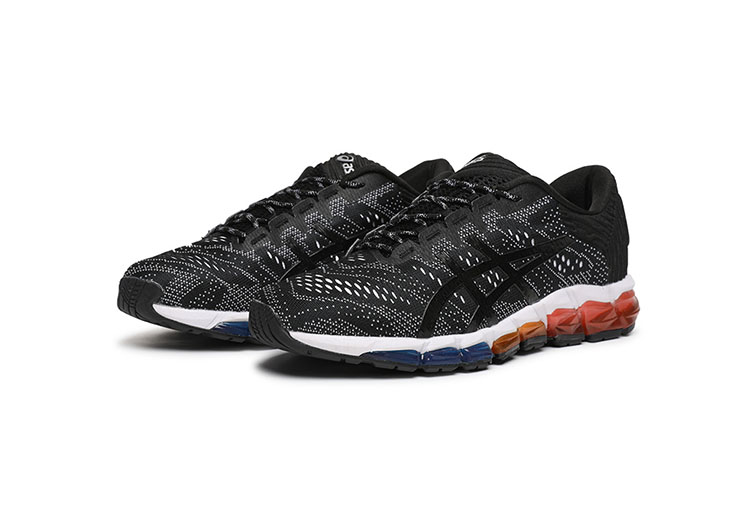 ASICS - QUANTUM - Jacquard Noodle JCQ - Black & White Blue ORG Red - 6