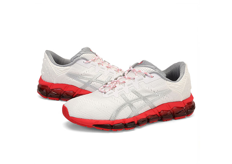 ASICS - QUANTUM - Jacquard Noodles JCQ - White Gray Red - Female - 1