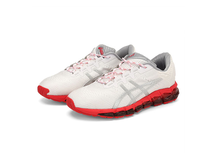 ASICS - QUANTUM - Jacquard Noodles JCQ - White Gray Red - Female - 2