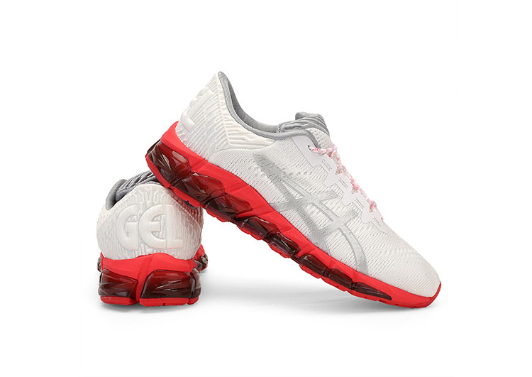 ASICS - QUANTUM - Jacquard Noodles JCQ - White Gray Red - Female - 5