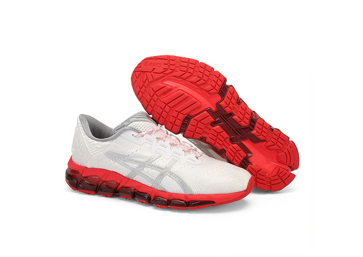 ASICS - QUANTUM - Jacquard Noodles JCQ - White Gray Red - Female - 6