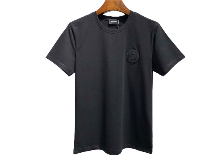 DSQUARED2 TSHIRT MEN SHORT-Black & Black Logo (2)