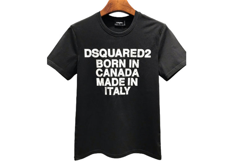 DSQUARED2 TSHIRT MEN SHORT-Black White Combo (1)