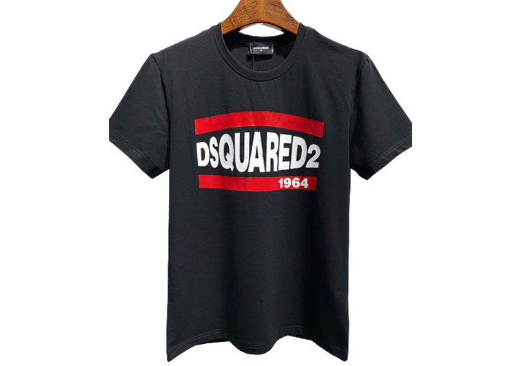 DSQUARED2 TSHIRT MEN SHORT - Black White Red (2)
