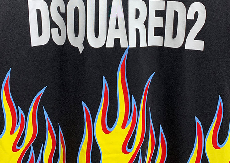 DSQUARED2 TSHIRT MEN SHORT - Black White & Yellow (2)