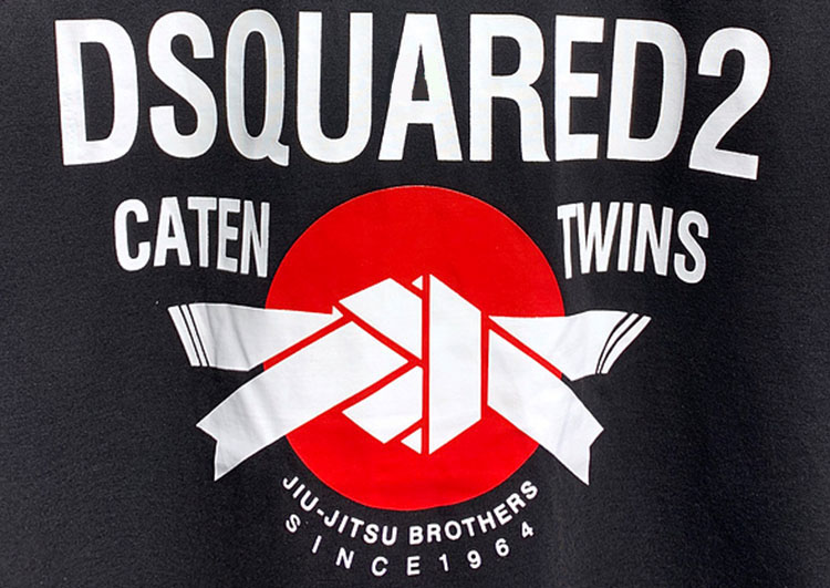 DSQUARED2 TSHIRT MEN SHORT - Black and White - Red Logo - 3