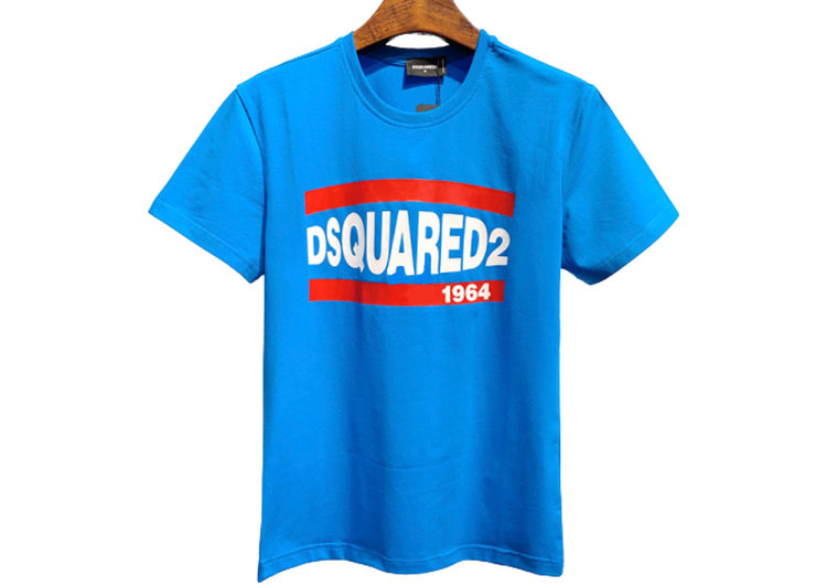 DSQUARED2 TSHIRT MEN SHORT - Blue & White