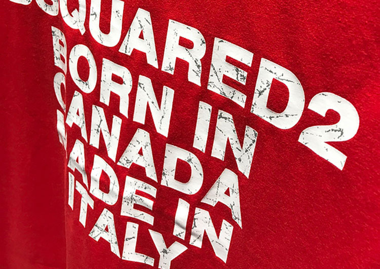 DSQUARED2 TSHIRT MEN SHORT-Red White Combo (1)