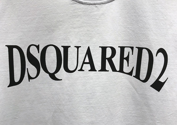 DSQUARED2 TSHIRT MEN SHORT-White Black Code Number (2)