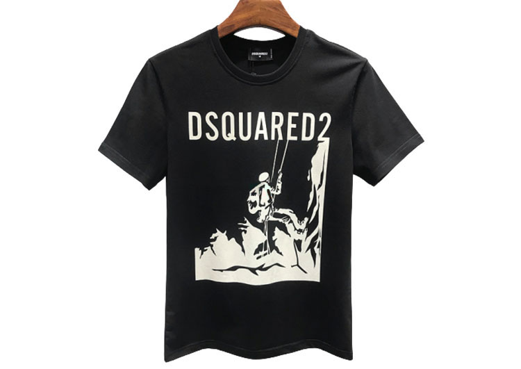 DSQUARED2 TSHIRT MEN SHORT - White Black Combo (1)