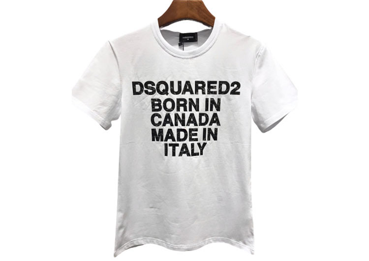 DSQUARED2 TSHIRT MEN SHORT- White Black Combo (1)